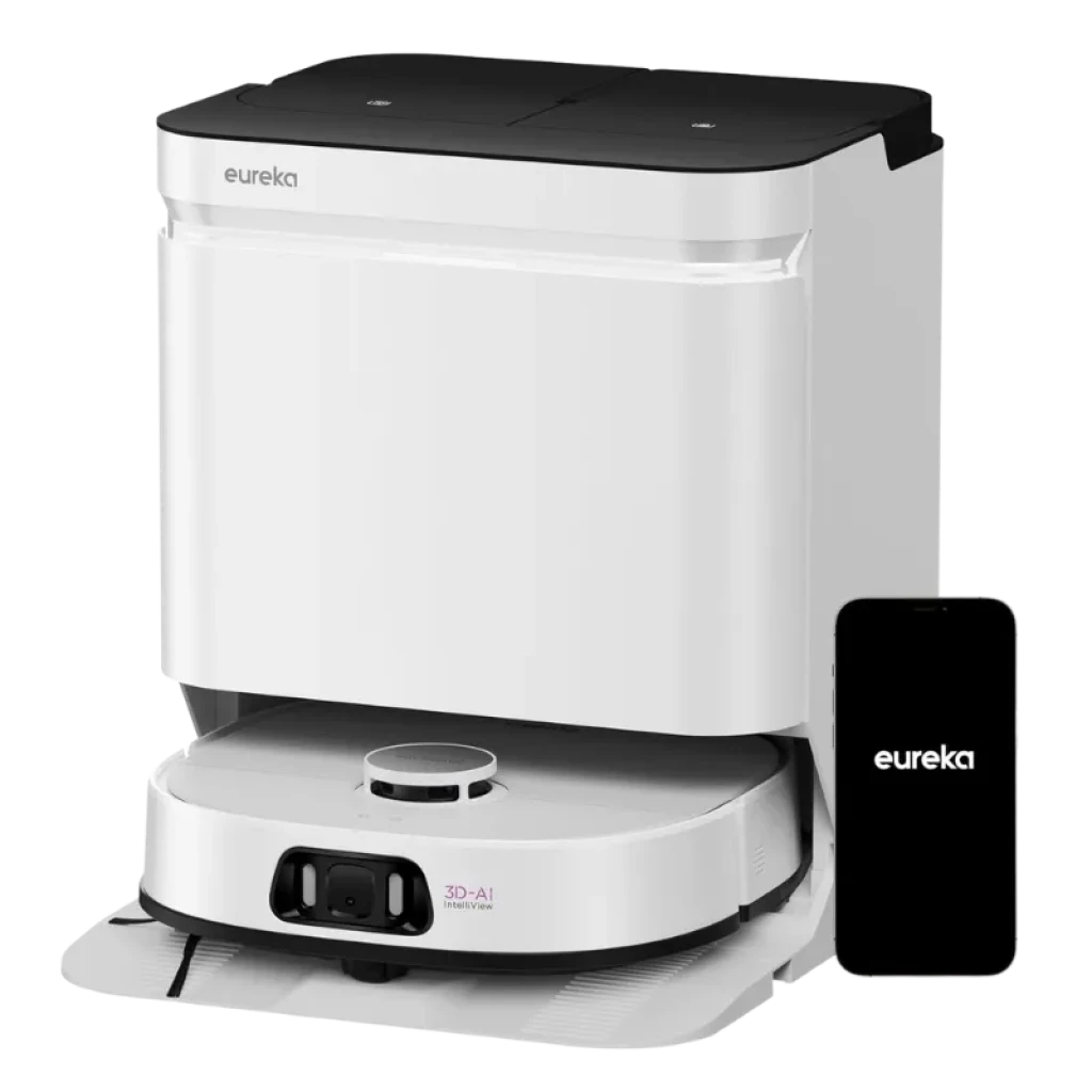 Robot aspirador Eureka J15 Ultra con base de autolavado a 75°C