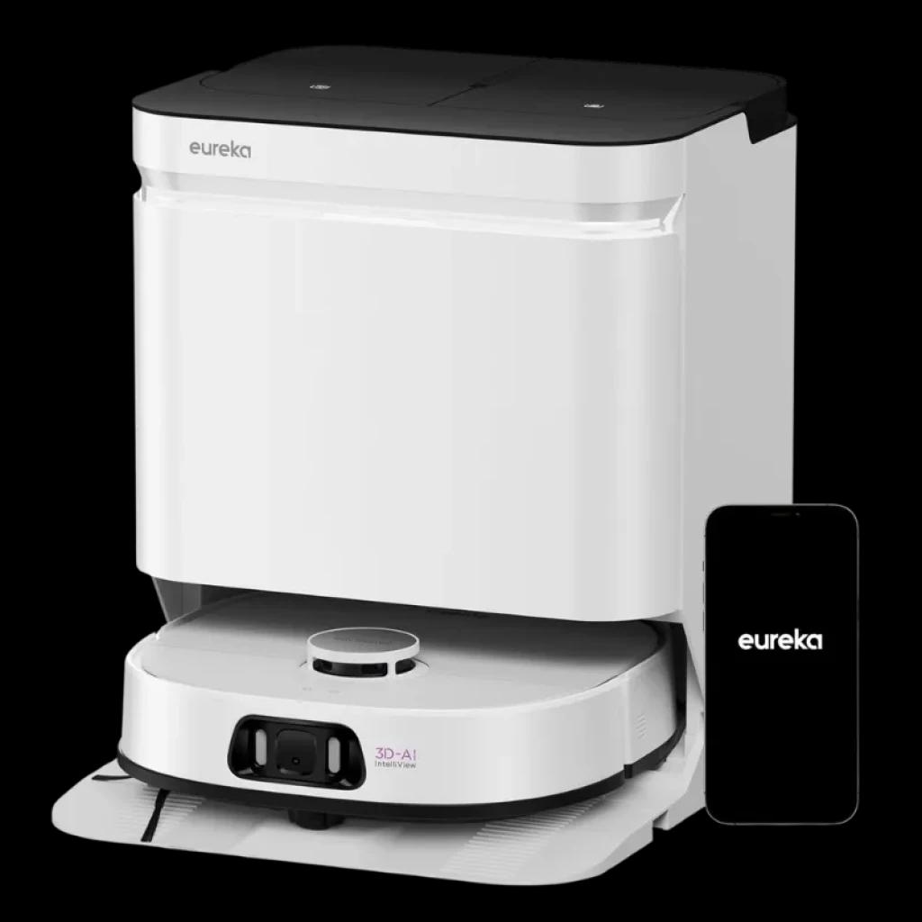 Robot aspirador Eureka J15 Ultra con base de autolavado a 75°C