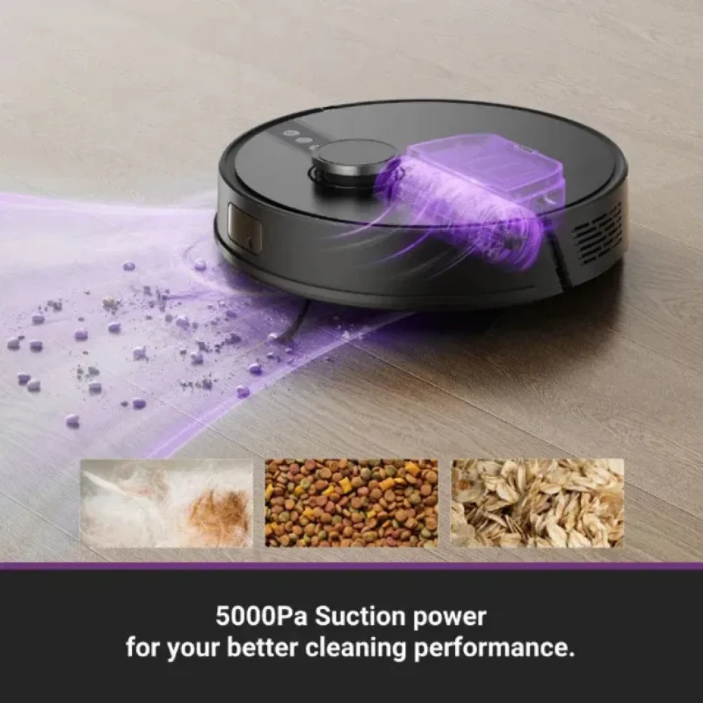 Rendimiento de succión de 5000 Pa del Eureka N6 Plus en suelos duros y alfombras