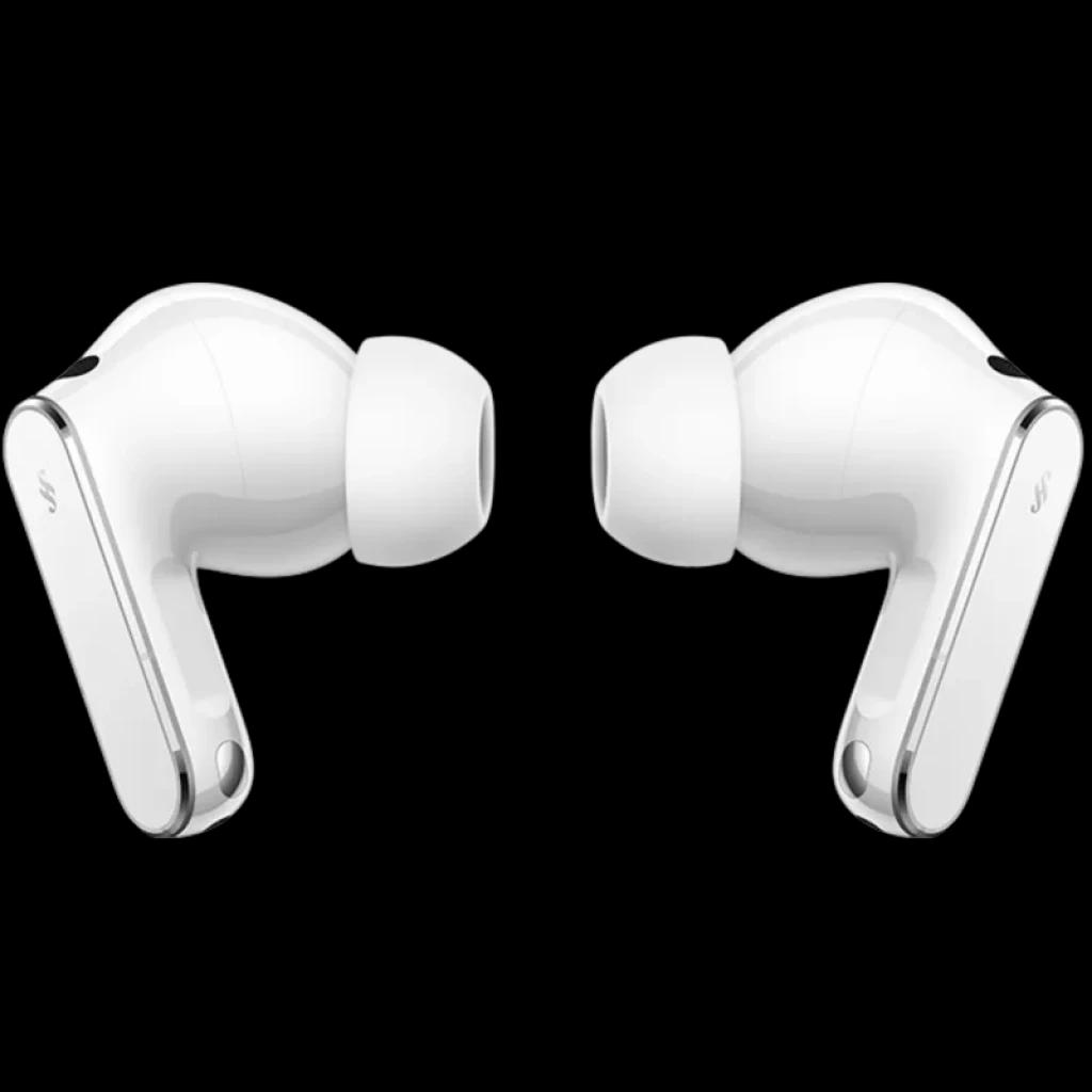 Huawei FreeBuds Pro 5 Blanco, auriculares in-ear con diseño minimalista en blanco brillante, puntas de silicona y bordes metalizados, formato compacto y