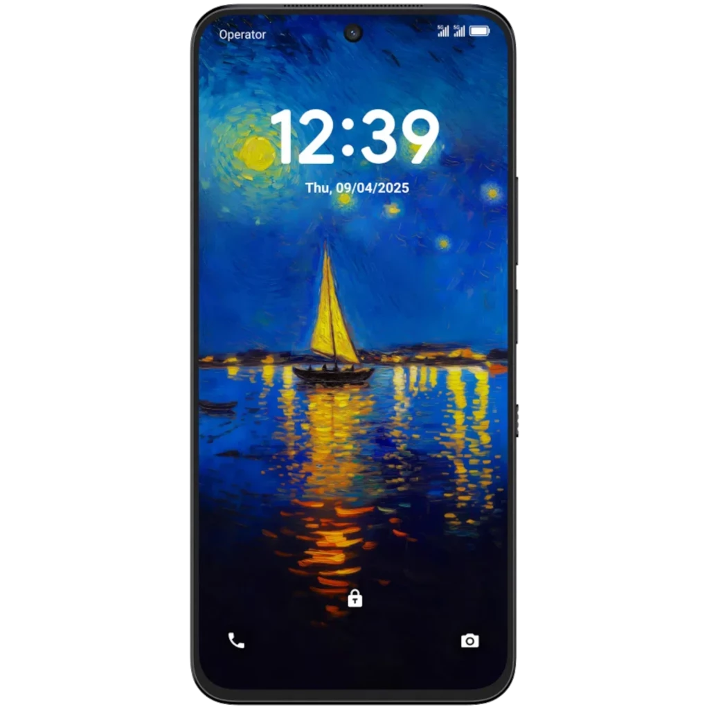 TCL 60 NXTPAPER Ultra 5G negro con pantalla mate amplia, biseles finos y cámara frontal en perforación central; diseño resistente IP68 y 12GB de RAM