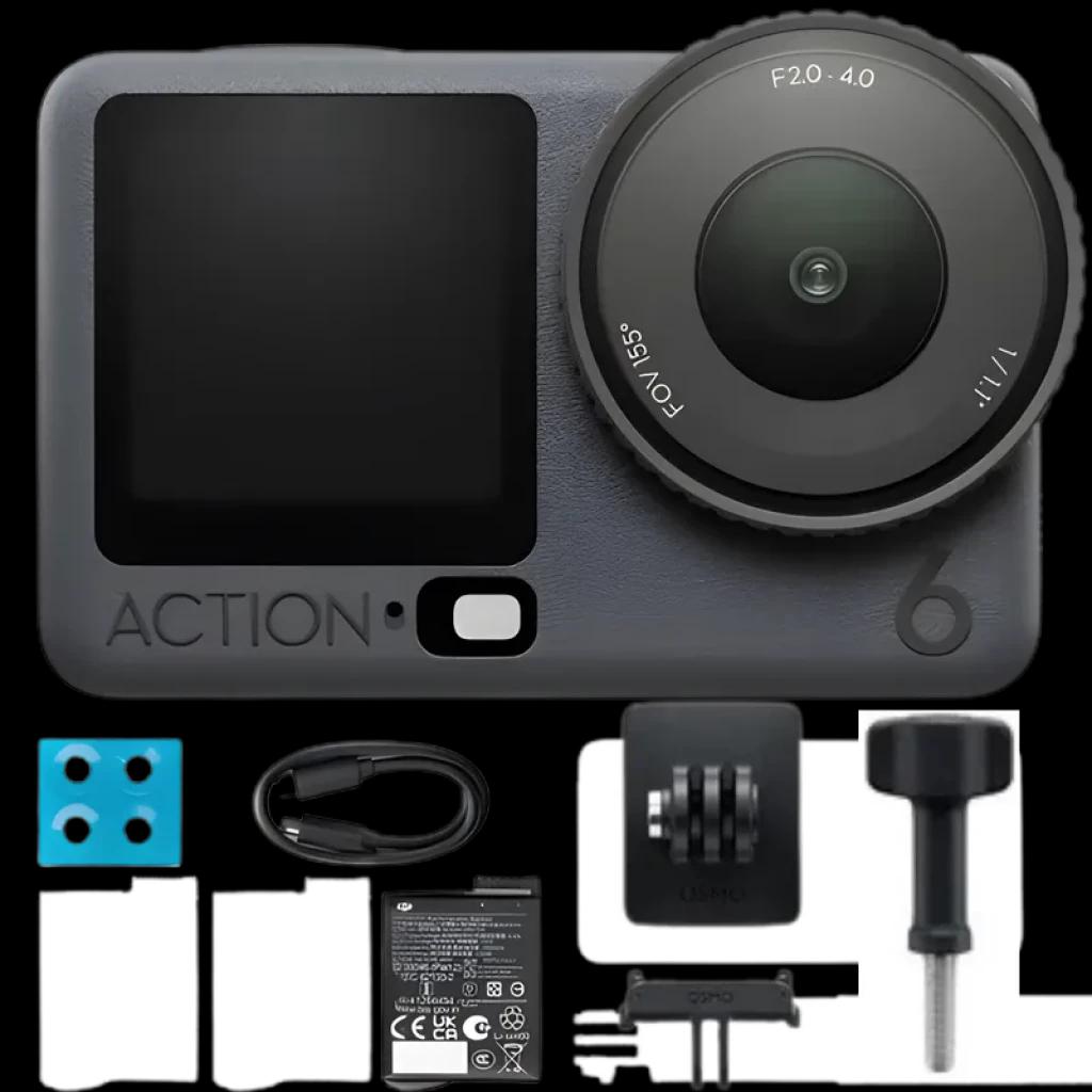 DJI Osmo Action 6 Standard Combo 64 Go 4K Ultra HD Wi-Fi Bluetooth