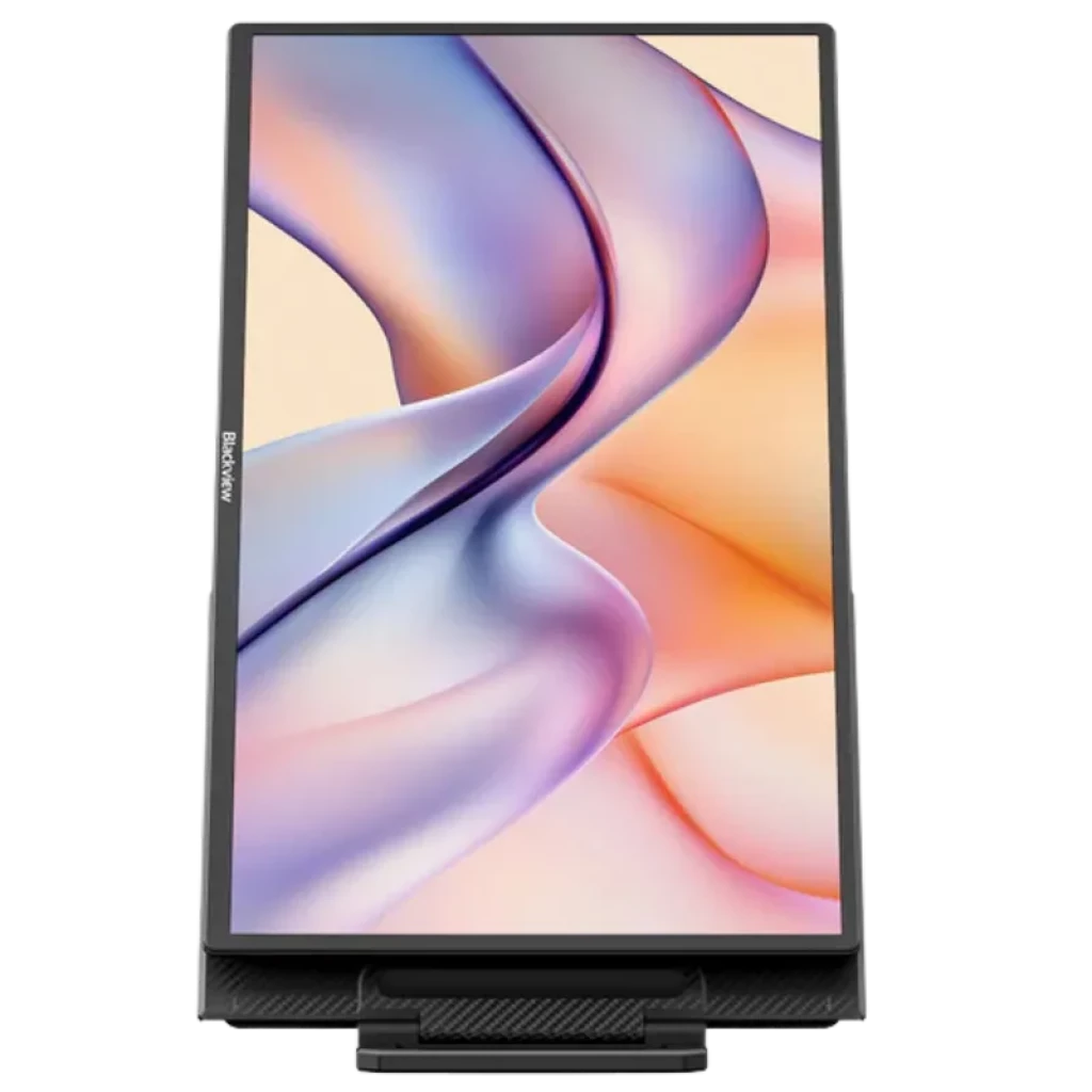 Monitor portátil Blackview Table 10 de 23.8 pulgadas FHD 100Hz con biseles delgados, soporte inferior y acabado negro, panel IPS con colores vibrantes