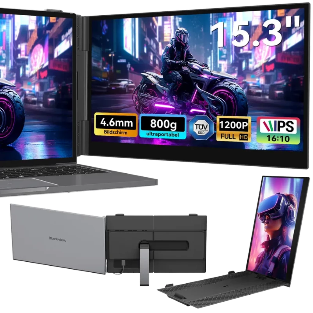 Monitor Portátil Blackview SCM8 15.3'' IPS 1200p USB-C PD 100W