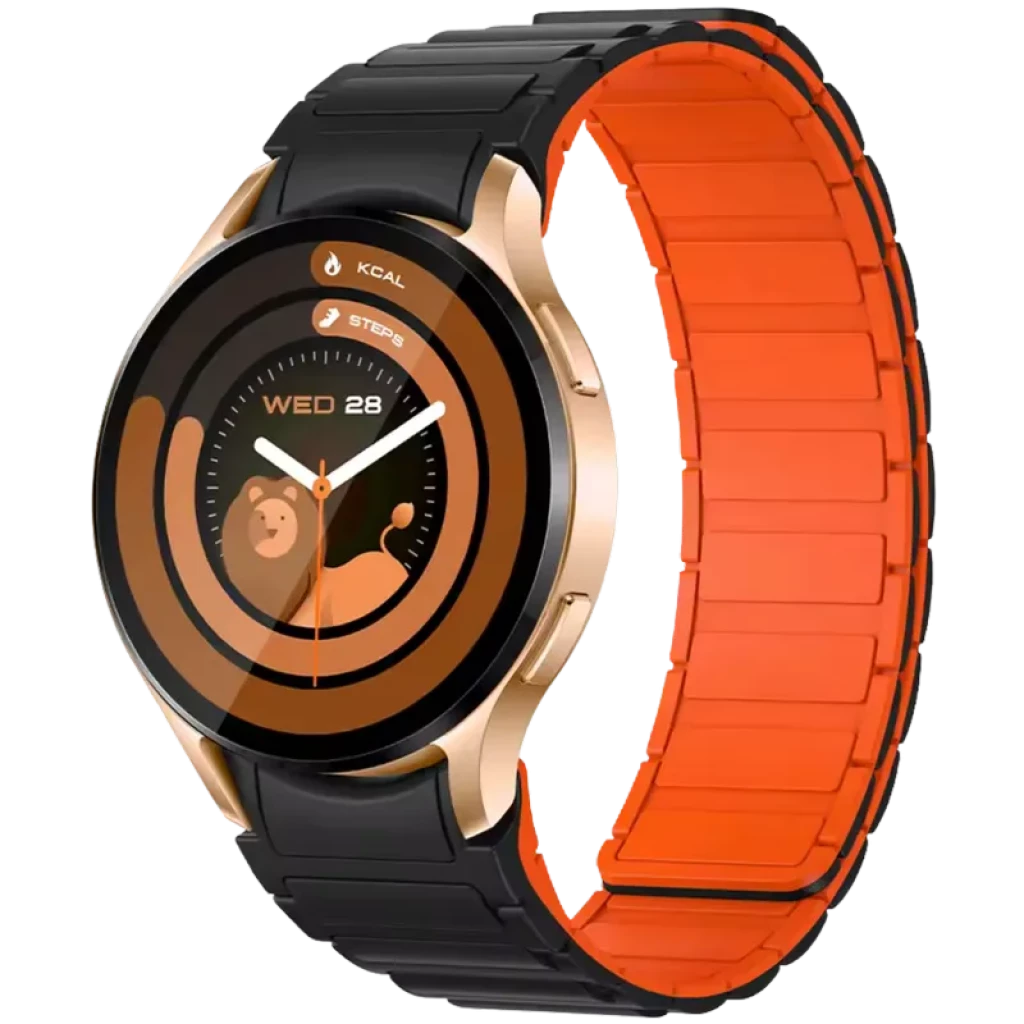 Colmi I28 Ultra Oro Correia magnética  Preta interior Laranja - Relógio inteligente