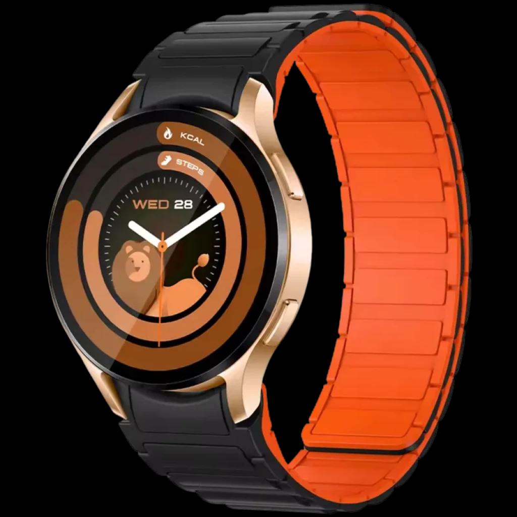 Colmi I28 Ultra Oro Correia magnética  Preta interior Laranja - Relógio inteligente