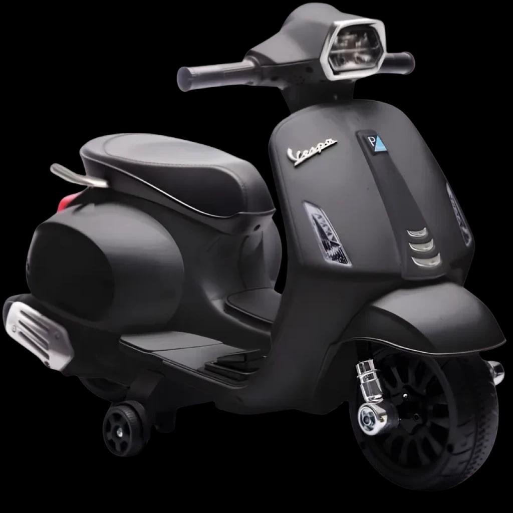 Vespa TR2502 6V Preta com Licença Oficial Piaggio - Moto Elétrica Infantil