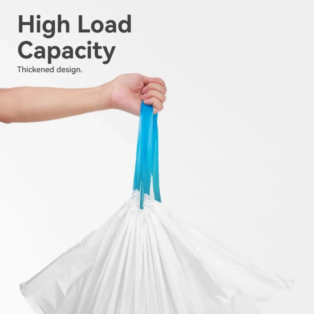 Sacs poubelle CATLINK Open-X pour bac à sable, blancs avec poignées bleues robustes et conception renforcée