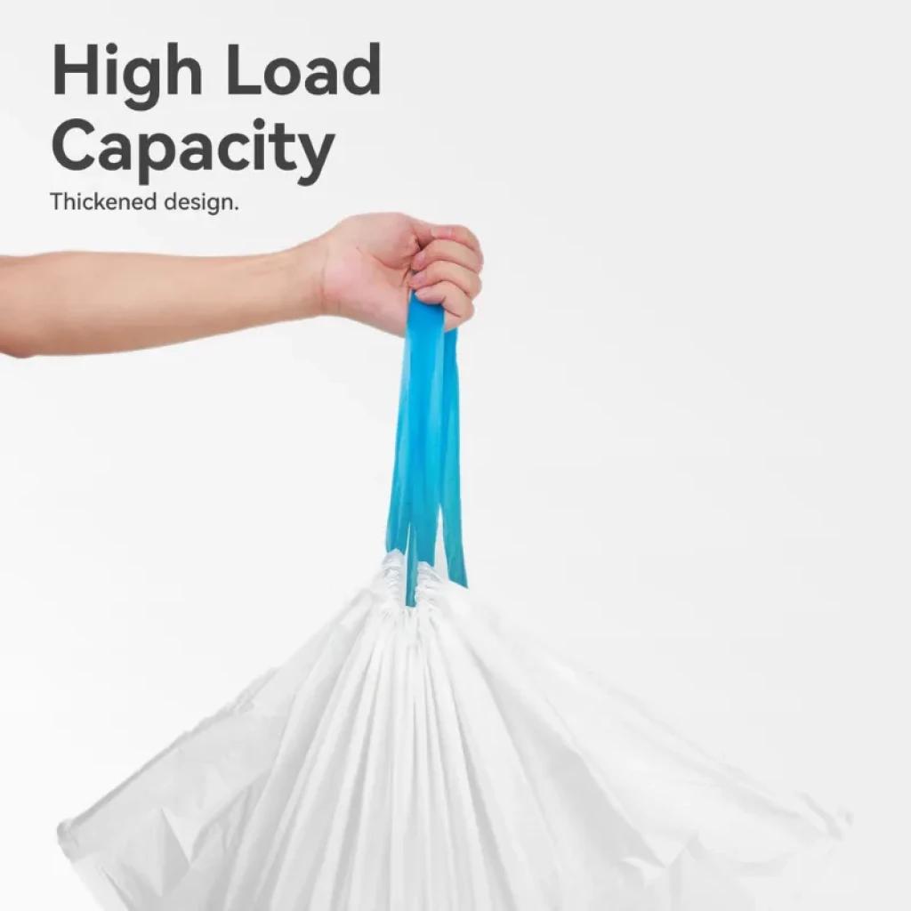 Sacs poubelle CATLINK Open-X pour bac à sable, blancs avec poignées bleues robustes et conception renforcée