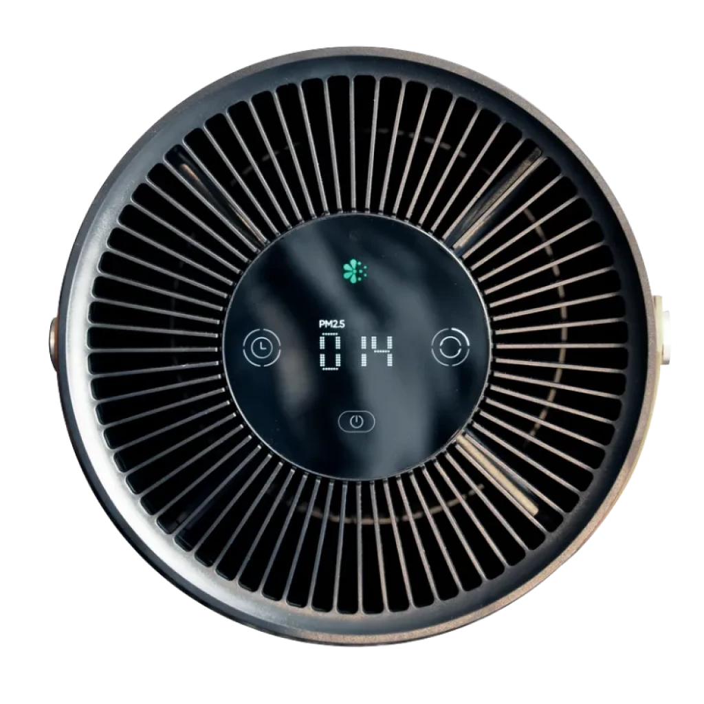 Pantalla táctil LED superior del purificador Smartmi P1 con indicadores de calidad de aire