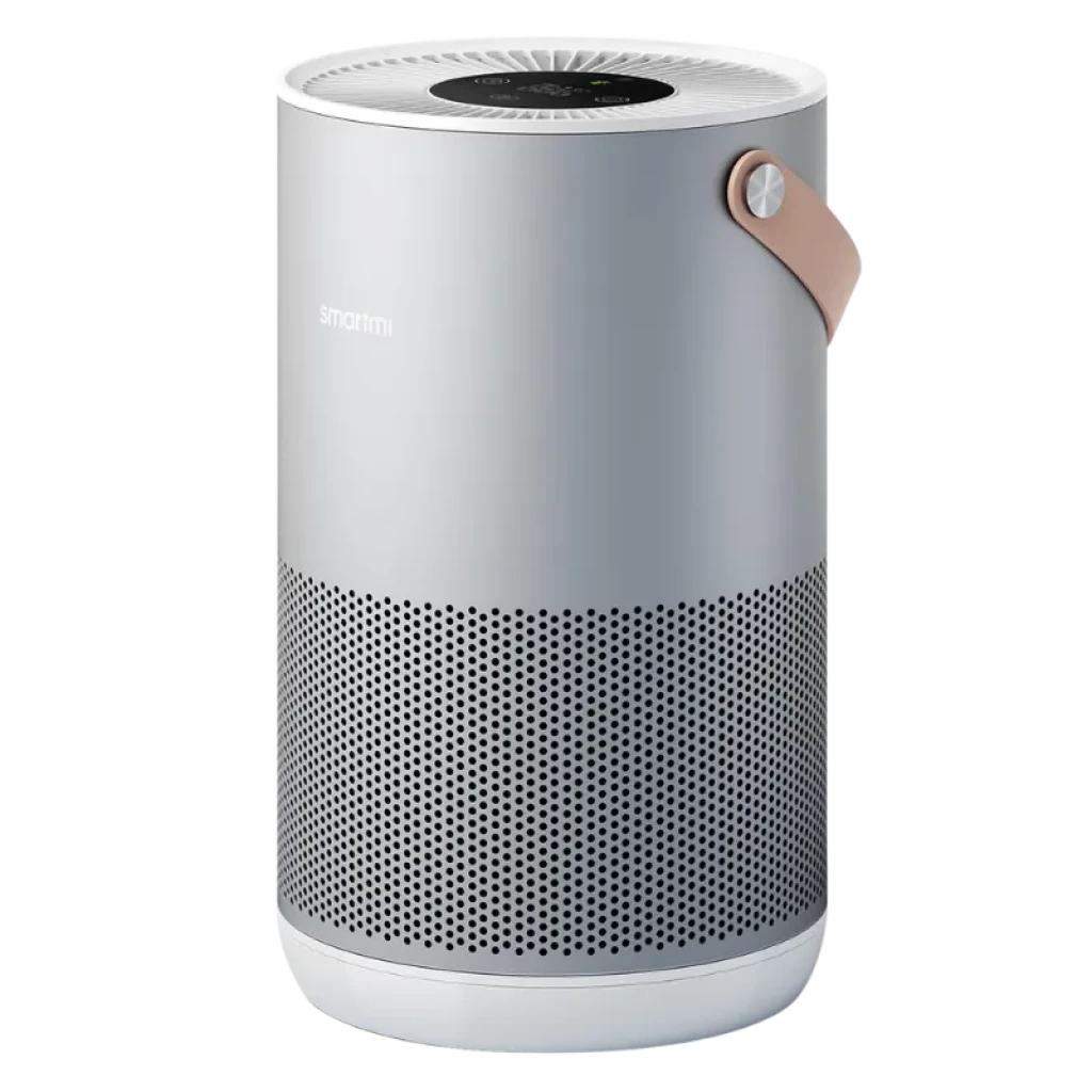 Purificador de aire Smartmi Air Purifier P1 plata con panel LED y diseño cilíndrico