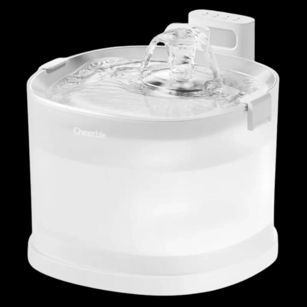 Fuente Cheerble Elfin E1+ con bandeja de acero y funcionamiento inalámbrico