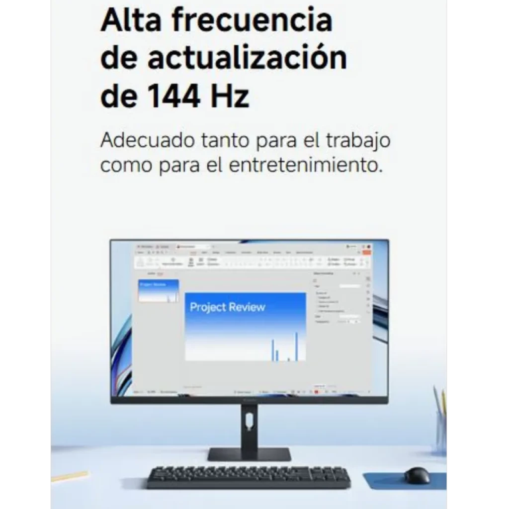 Xiaomi Monitor A27i 2026 IPS 27 pulgadas FHD, 144 Hz, biseles delgados, peana ajustable y pantalla nítida ideal para trabajo y juego