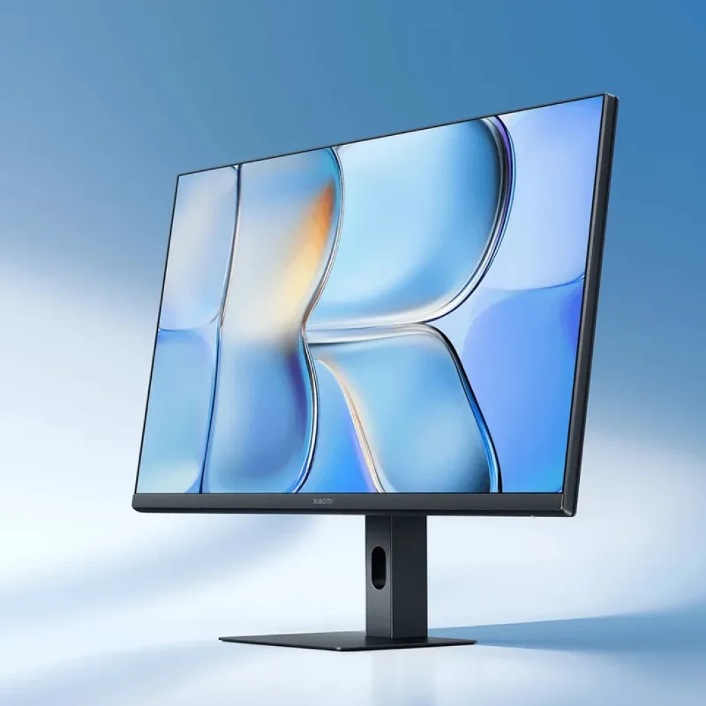 Xiaomi Monitor A27i 2026 IPS 27 pulgadas, marcos ultrafinos, soporte ajustable, pantalla FHD 144Hz, diseño elegante en negro, base estable rectangular