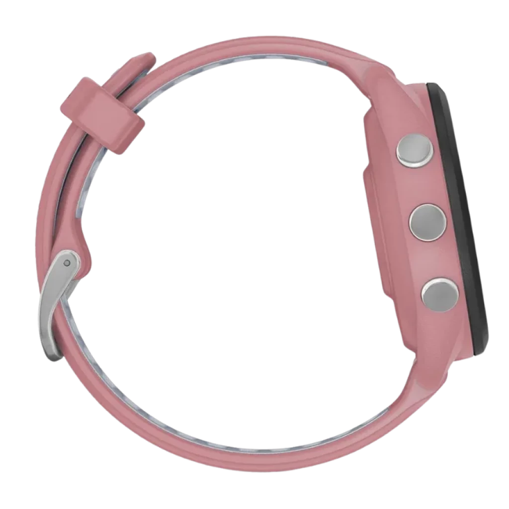 Botões físicos e perfil de 12,9 mm do Garmin Forerunner 265S