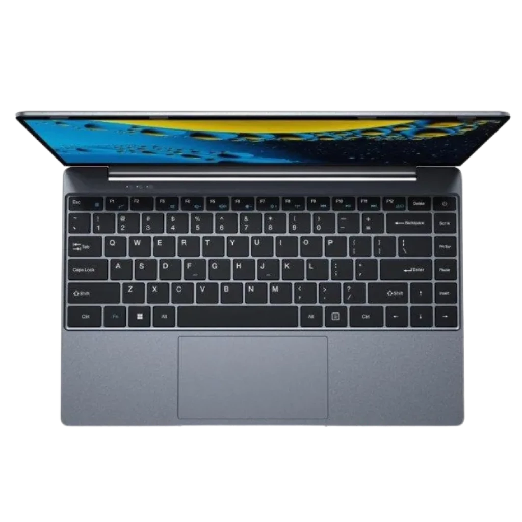 Vue du clavier et du pavé tactile de l’ordinateur portable ultraléger Chuwi CoreBook