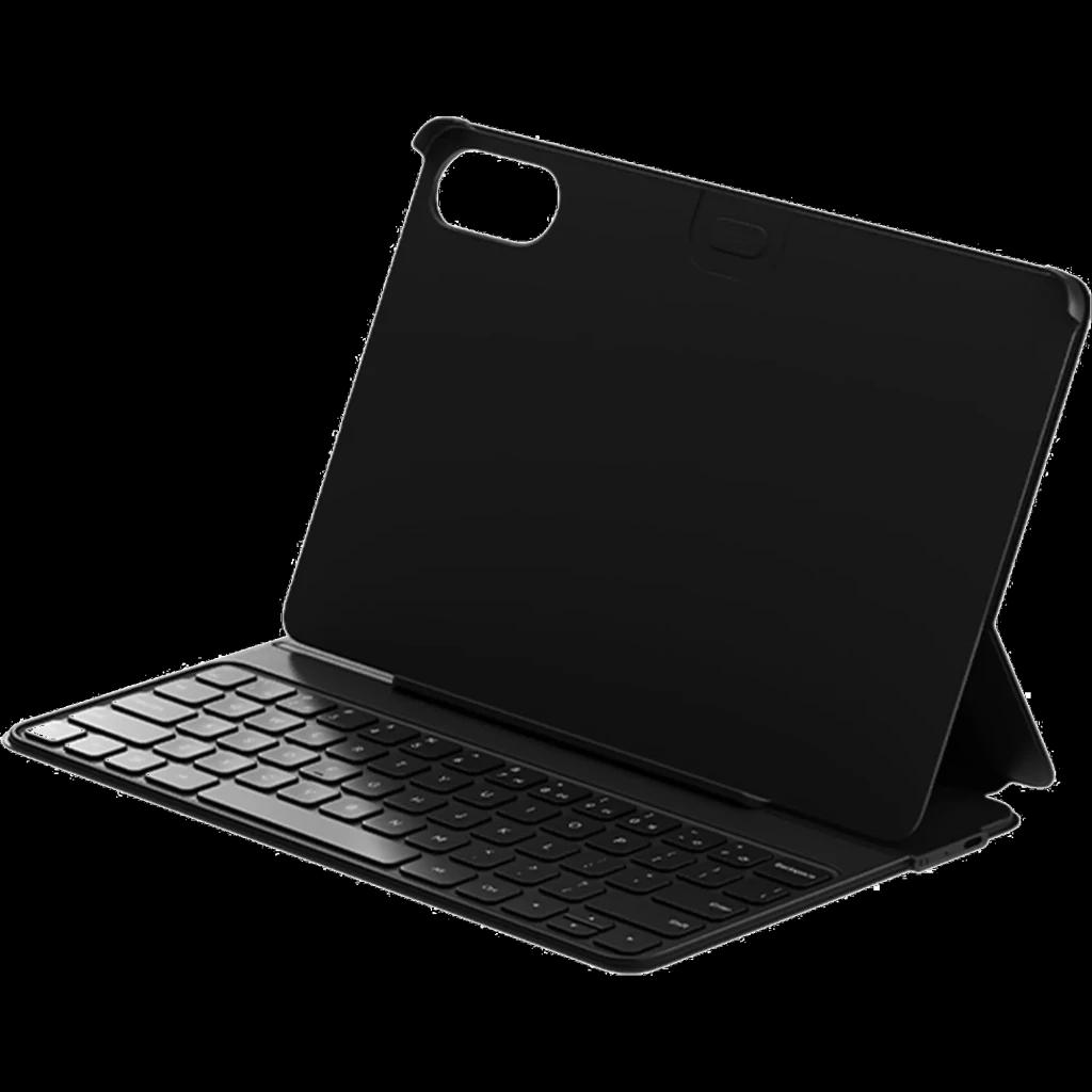 Teclado Xiaomi Pad 8 / 8 Pro Touchpad Keyboard com capa inteligente preta, layout compacto, teclas baixas, touchpad integrado e suporte dobrável robusto