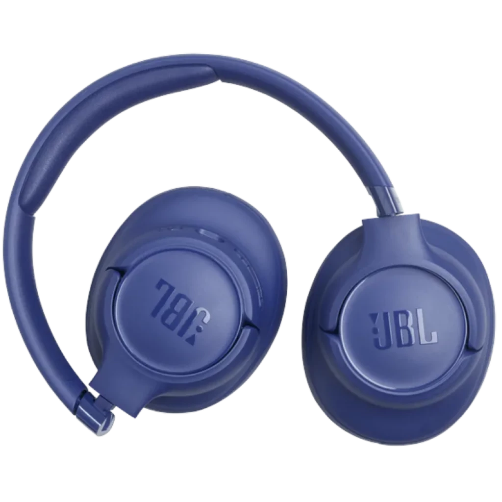 Auriculares JBL Tune 730BT circumaurales azules, diadema acolchada y copas giratorias con logotipo JBL, diseño plegable Bluetooth 6.0 y hasta 76 h de batería