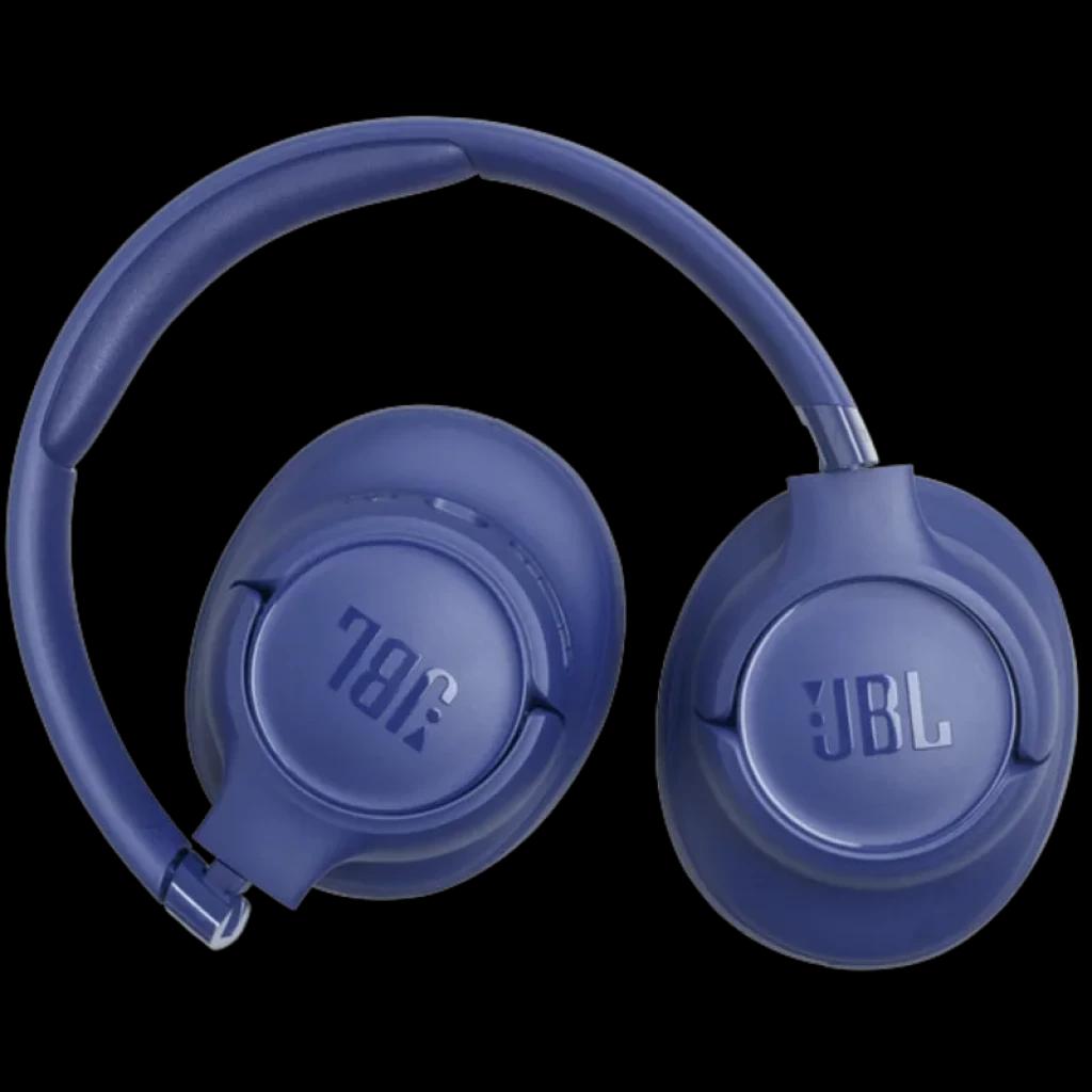 Auriculares JBL Tune 730BT circumaurales azules, diadema acolchada y copas giratorias con logotipo JBL, diseño plegable Bluetooth 6.0 y hasta 76 h de batería