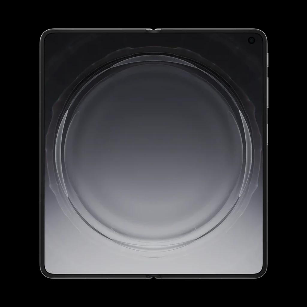 Oppo Find N6 5G titânio estelar com ecrã dobrável amplo, moldura fina e câmara frontal em furo no canto superior direito