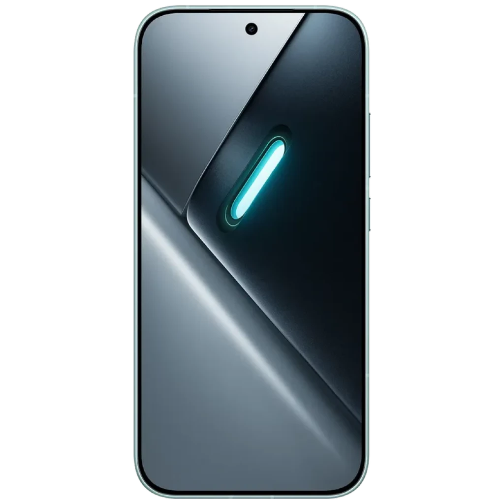 Xiaomi Poco X8 Pro 5G verde con pantalla completa borde a borde y cámara frontal en orificio central, diseño elegante con acabado metálico y brillo tenue