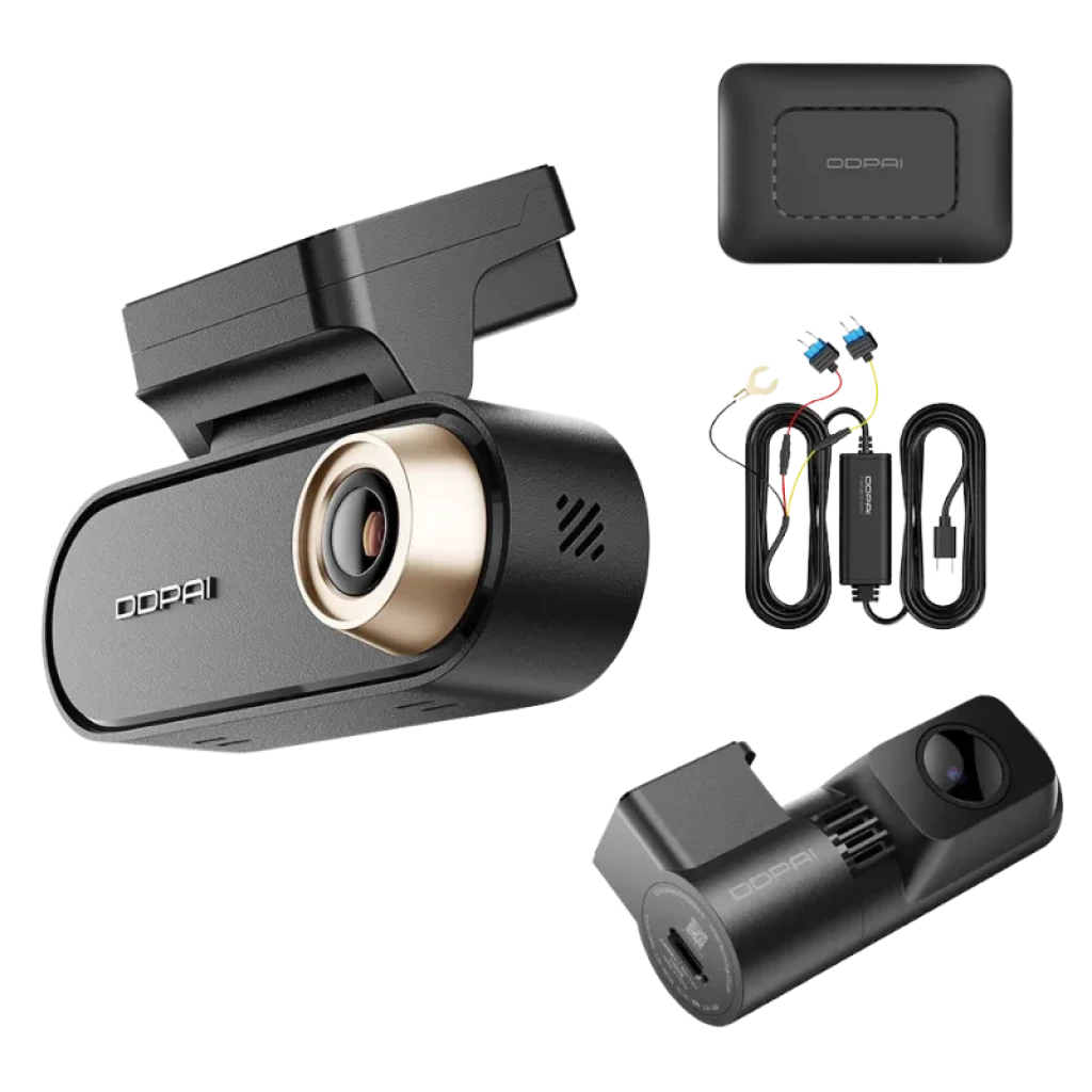 Dash Cam DDPAI N5 Pro 2CH 4G con sistema de doble cámara 4K frontal y 2K trasera