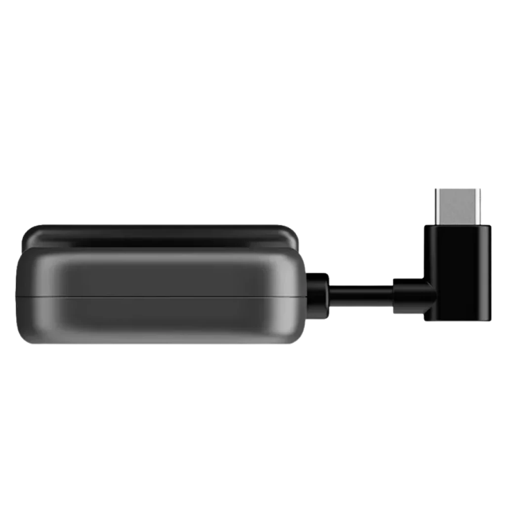 DDPAI radar de detección de movimiento por IA para Dash Cam N5 y N5 Dual; módulo compacto negro con conector USB‑C en ángulo para montaje discreto