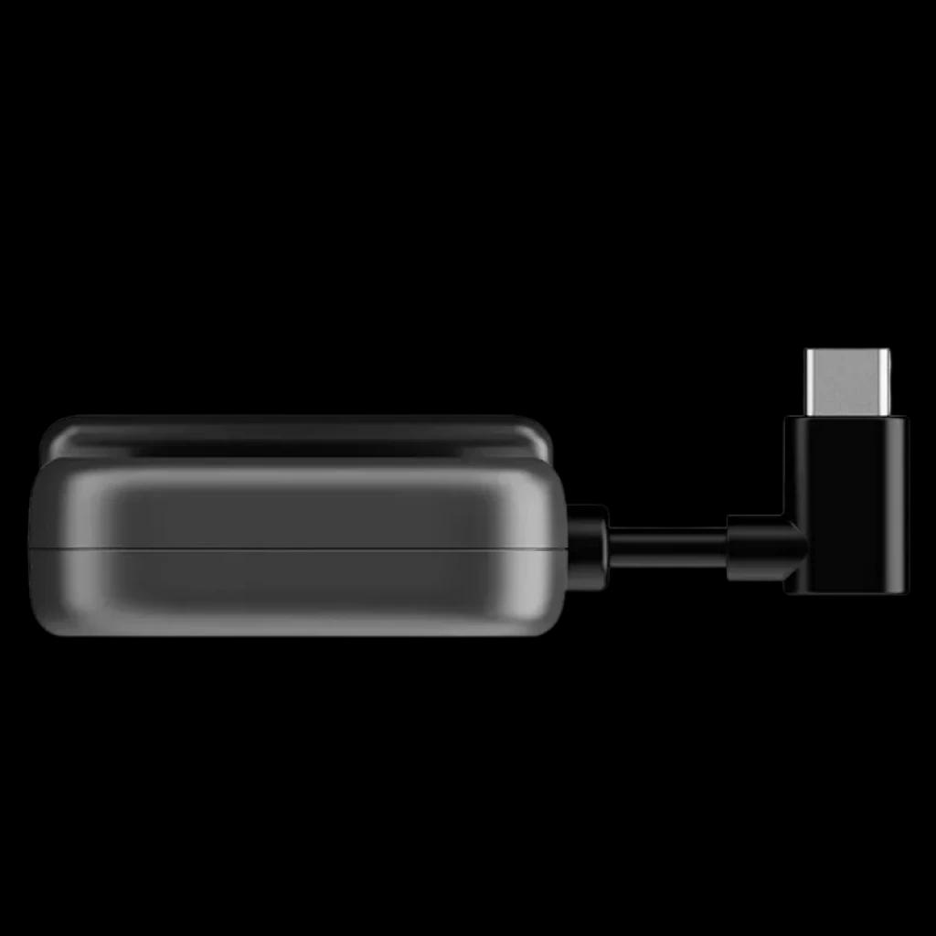 DDPAI radar de detección de movimiento por IA para Dash Cam N5 y N5 Dual; módulo compacto negro con conector USB‑C en ángulo para montaje discreto