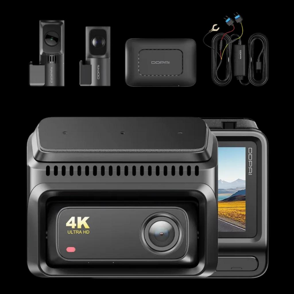 DDPAI Z60T 3CH com sensor Sony Starvis 2 e ecrã IPS de 3 polegadas, com módulo 4G