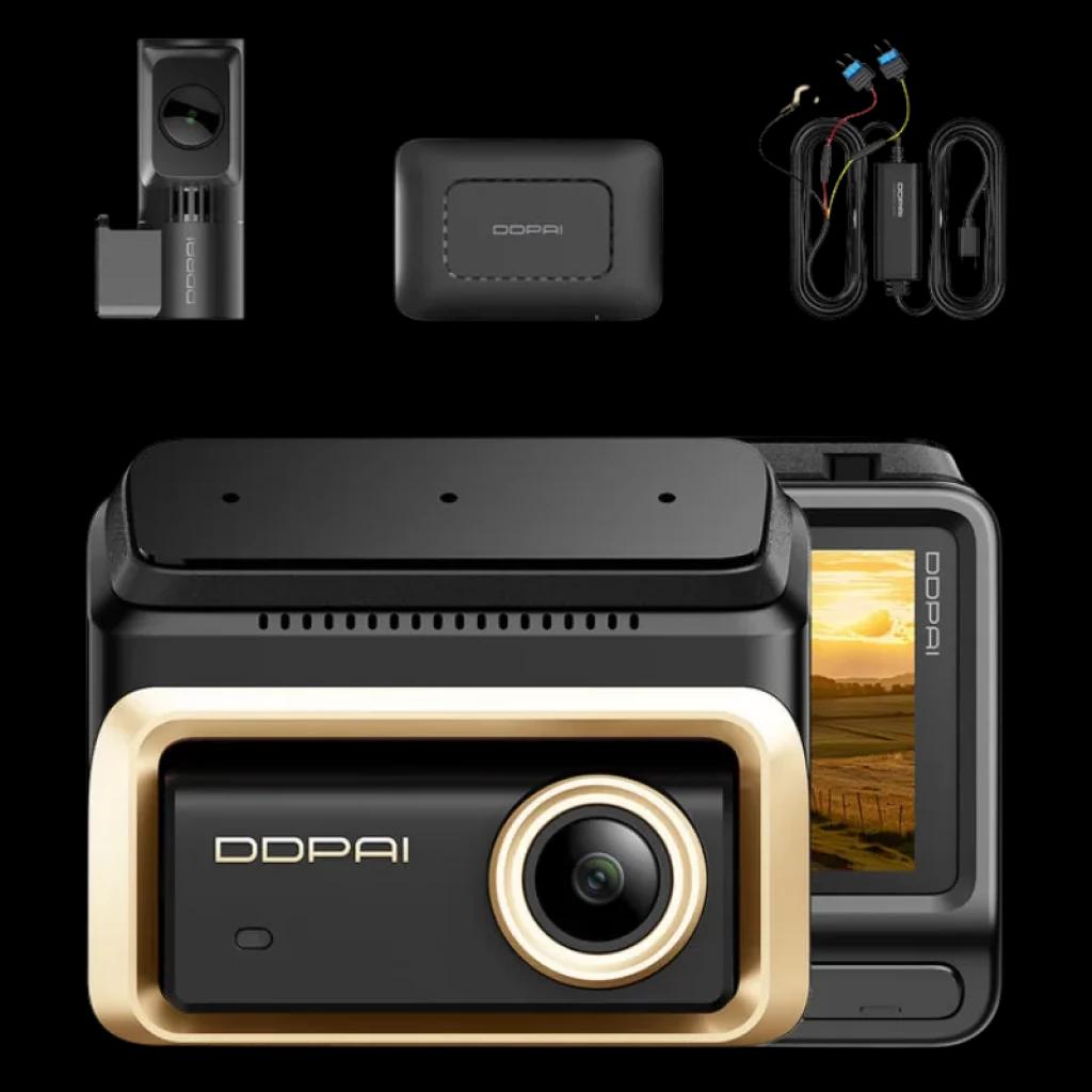 Ensemble complet de caméras DDPAI Z90 Master : avant et arrière avec module 4G