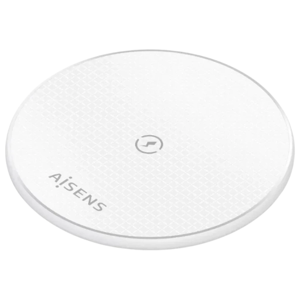 Aisens ASCH-15W1WC057-W Carregador sem fios Qi de 15 W com USB-C - Base de carregamento branca
