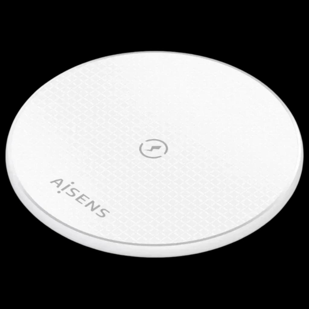 Aisens ASCH-15W1WC057-W Carregador sem fios Qi de 15 W com USB-C - Base de carregamento branca