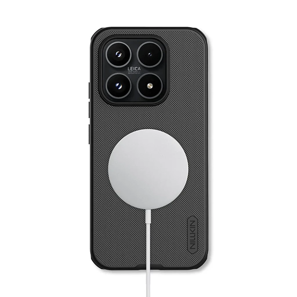 Nillkin Funda Super Frosted Shield Pro Magnetic Xiaomi 17 Black con textura antideslizante, bordes reforzados y compatibilidad magnética tipo MagSafe