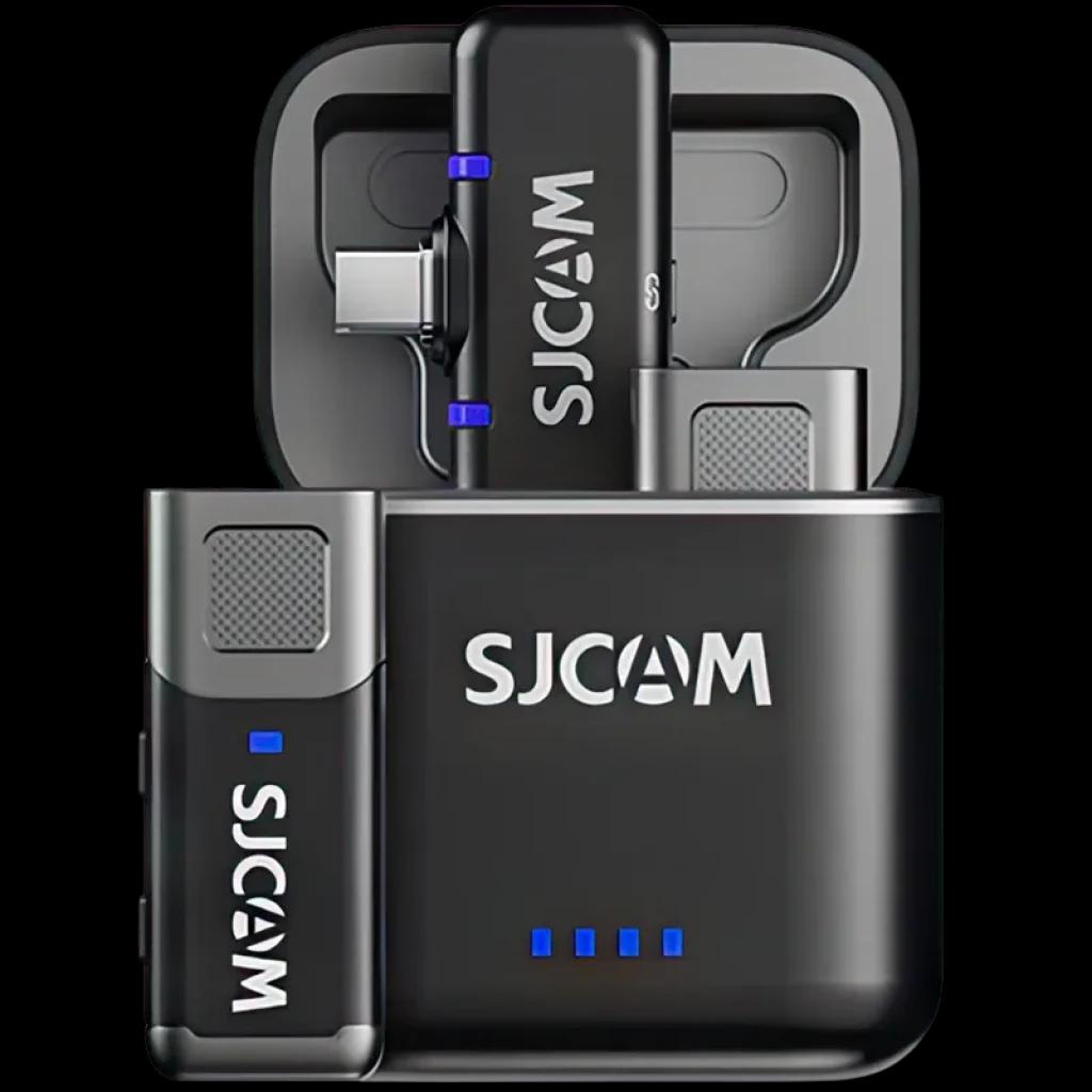 SJCAM M3 Micrófono Inalámbrico Lavalier 2TX+1RX USB-C - Sistema de Grabación Dual