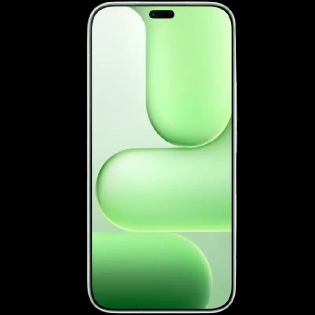 Honor 600 Lite 5G Sprout Green con pantalla amplia sin marcos y perforación dual centrada, diseño verde degradado y bordes delgados para una experiencia