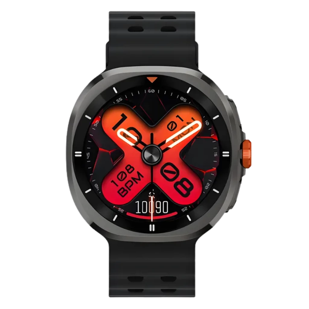 Montre connectée Haylou Vibe avec écran AMOLED de 1,43 pouces allumé