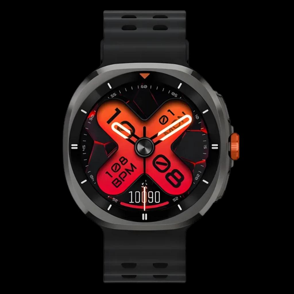Montre connectée Haylou Vibe avec écran AMOLED de 1,43 pouces allumé