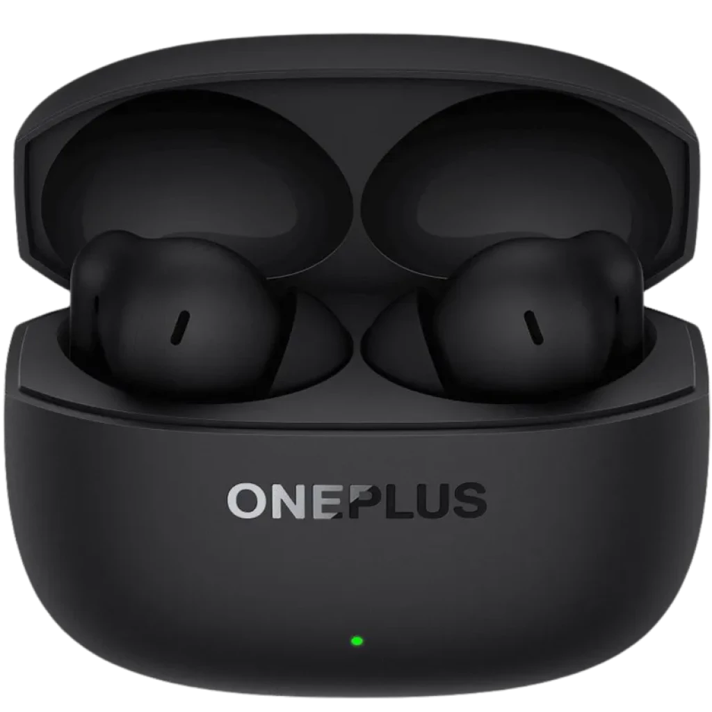 Oneplus Nord Buds 4 Pro Negro auriculares inalámbricos con estuche mate compacto, LED frontal verde, diseño intraural ergonómico y acabado minimalista