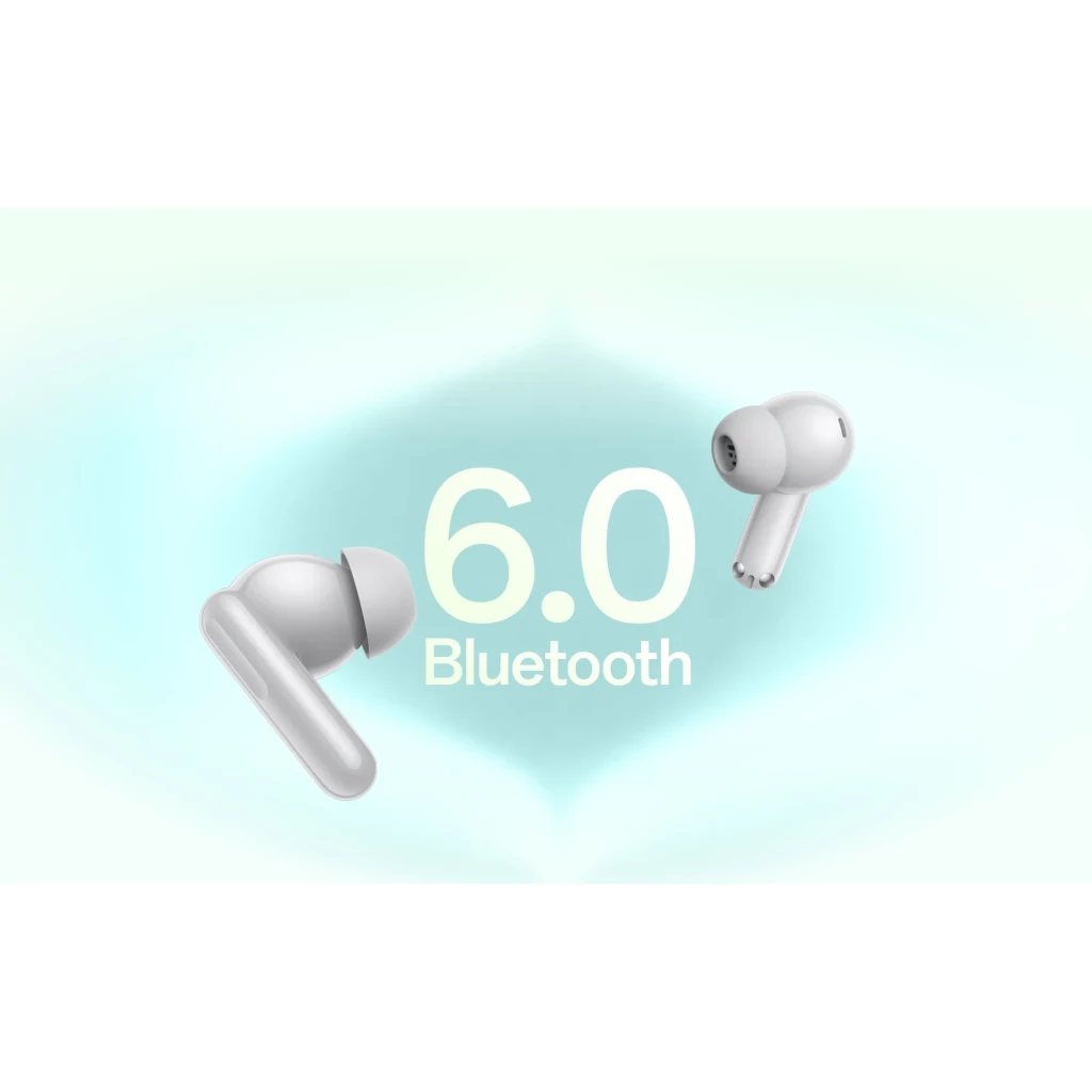 Oneplus Nord Buds 4 Pro Negro auriculares inalámbricos con diseño in-ear, vástago corto y puntas de silicona; destaca Bluetooth 6.0 en fondo degradado