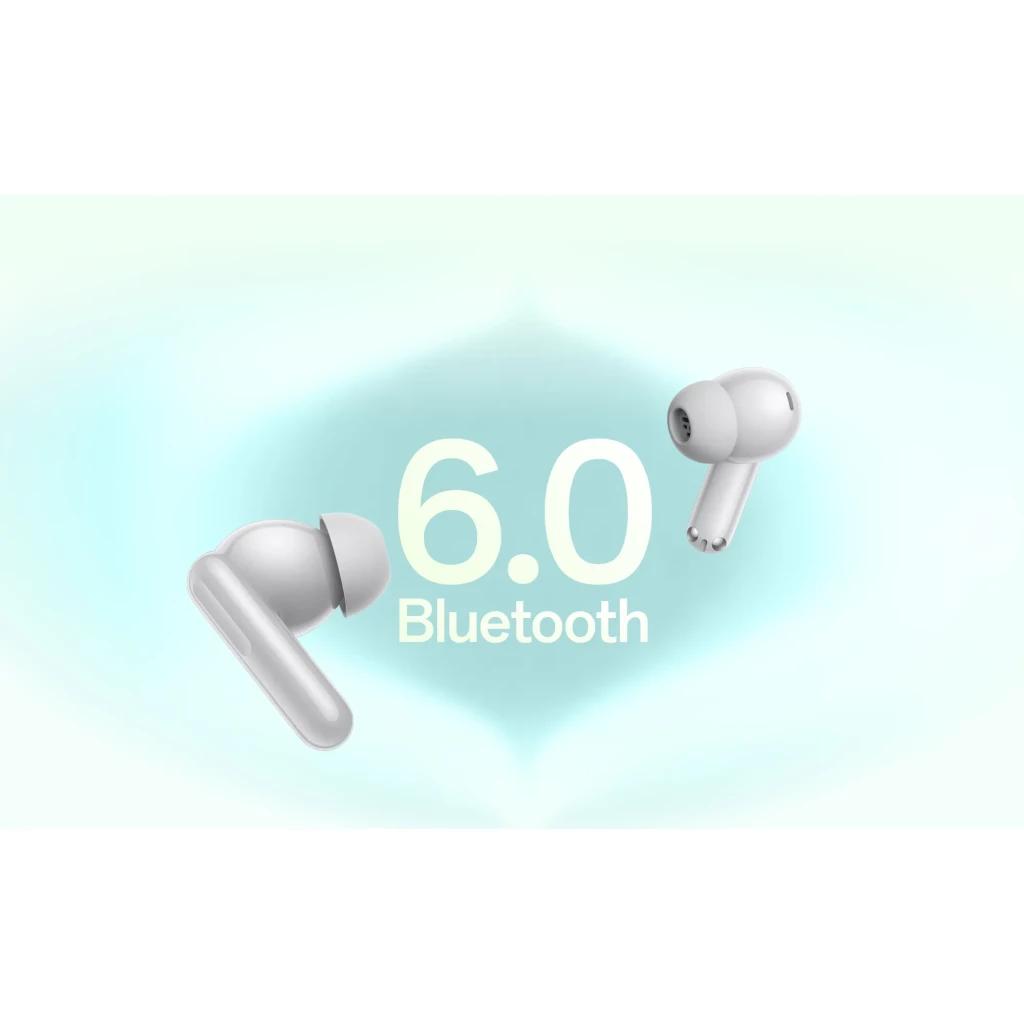 Oneplus Nord Buds 4 Pro Negro auriculares inalámbricos con diseño in-ear, vástago corto y puntas de silicona; destaca Bluetooth 6.0 en fondo degradado
