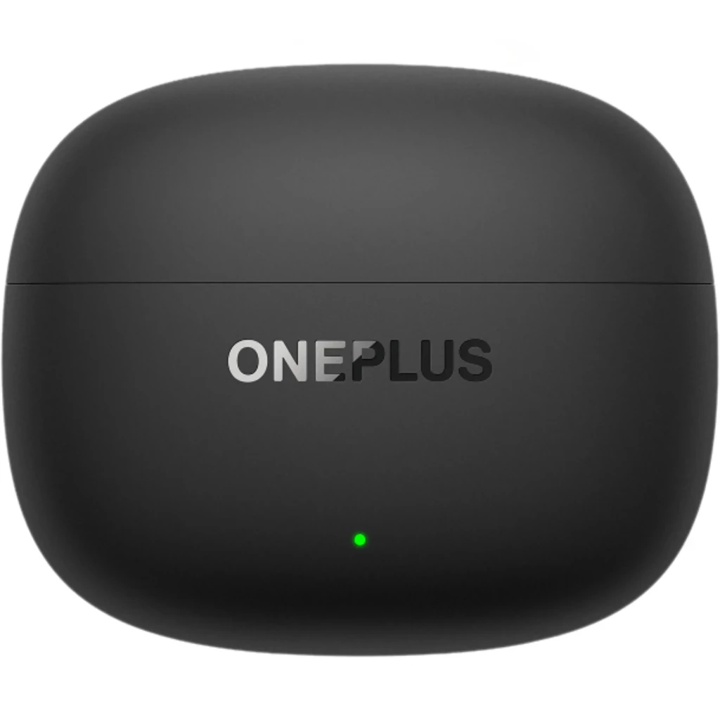 Oneplus Nord Buds 4 Pro Negro - Auriculares inalámbricos con estuche compacto mate negro, logo OnePlus centrado y luz LED frontal verde indicador