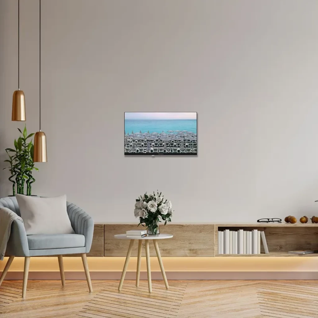 THOMSON 24HD2S13 televisor LED 24 pulgadas HD Ready con marco fino, pantalla plana y diseño compacto; ideal para espacios pequeños y montaje en pared