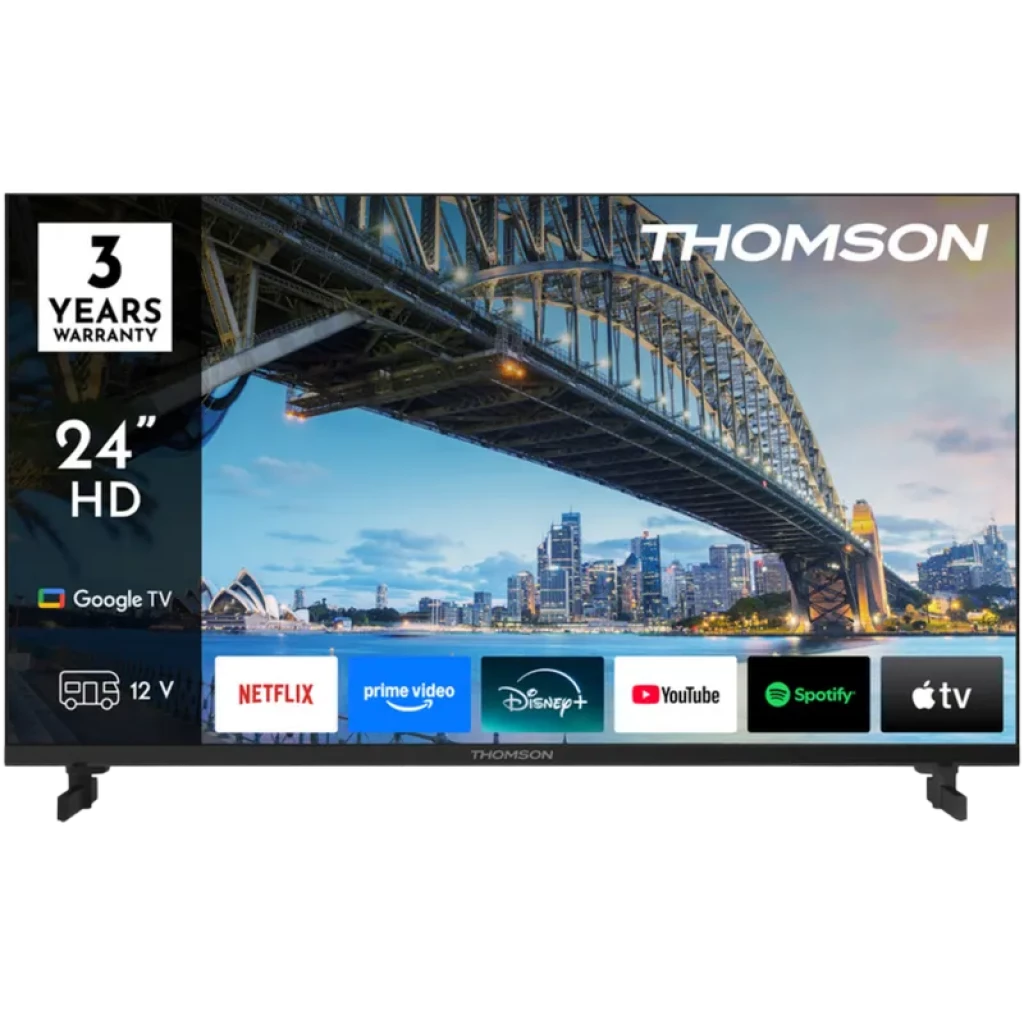 THOMSON 24" 24HG2S15C - Google TV con Adaptador 12V para Camper
