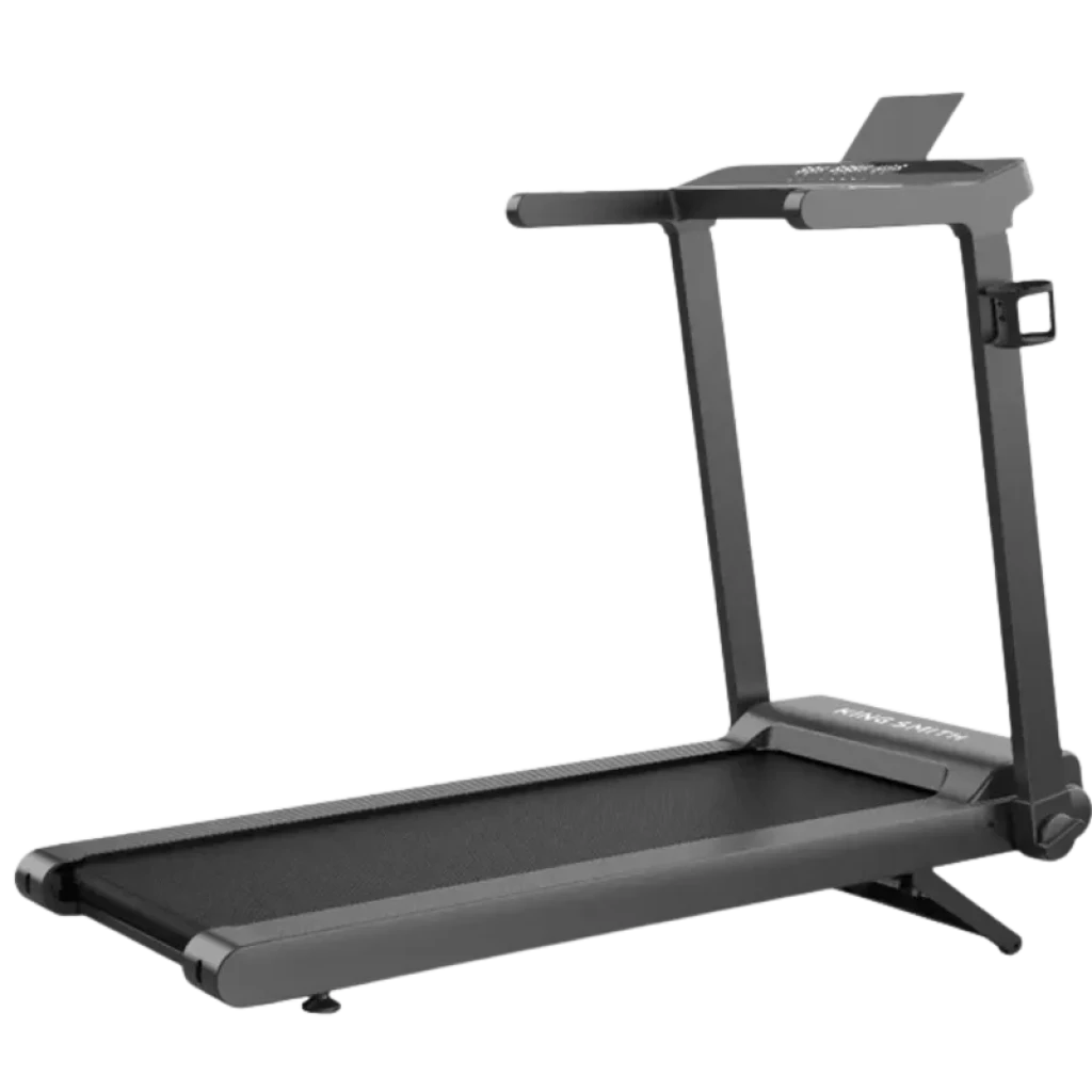 Cinta de correr plegable Kingsmith WalkingPad CLS460 en negro, estructura sólida, pantalla integrada, barandales robustos y base inclinable hasta 7°,