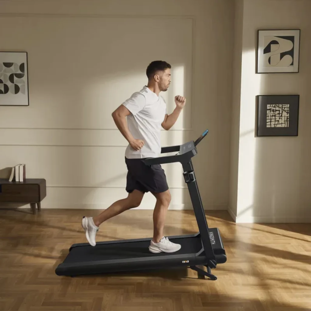Cinta de correr Kingsmith WalkingPad CLS460 plegable, velocidad 14 km/h, inclinación 7°, pantalla en consola, diseño compacto y elegante para interior