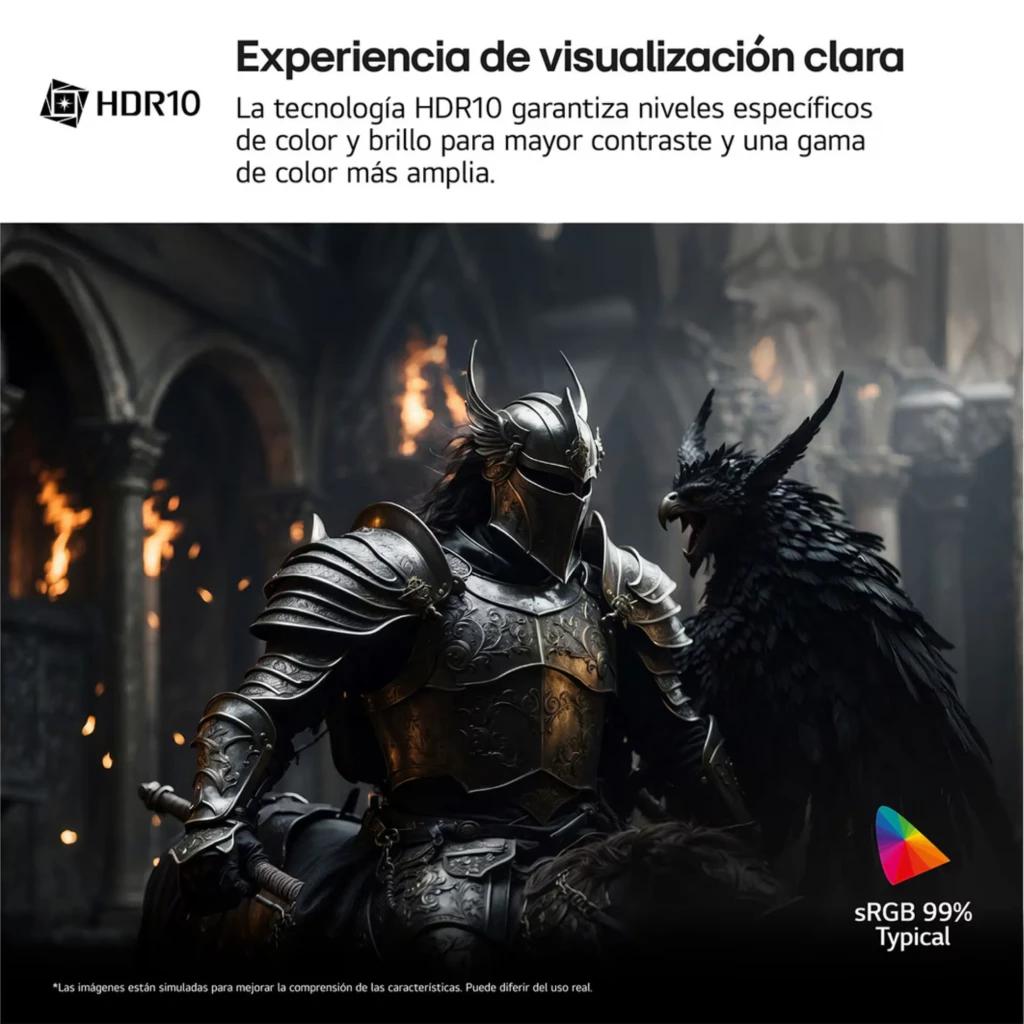 Monitor LG UltraWide 29 pulgadas IPS UWFHD 100 Hz con HDR10 y cobertura sRGB 99 por ciento, marco delgado y pantalla panorámica para mayor contraste y color