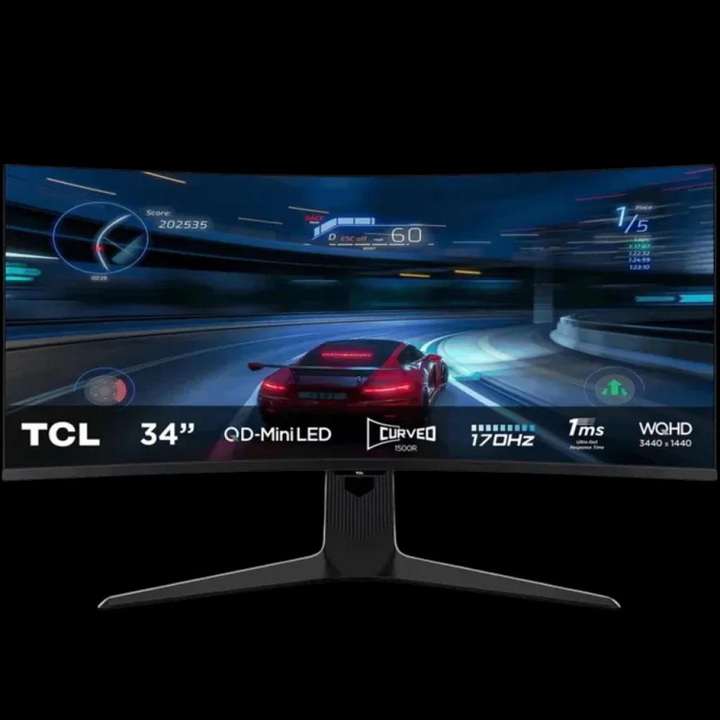TCL R83 34R83Q 34 pouces Ultra WQHD 170 Hz Mini-LED - Écran d'ordinateur incurvé