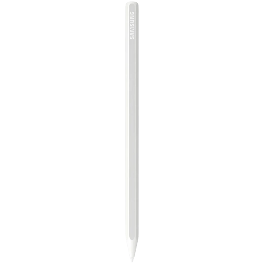 Samsung S Pen Tab S11 Series Blanco, lápiz digital delgado con punta fina y cuerpo mate, clip superior y diseño minimalista para escritura y dibujo precisos