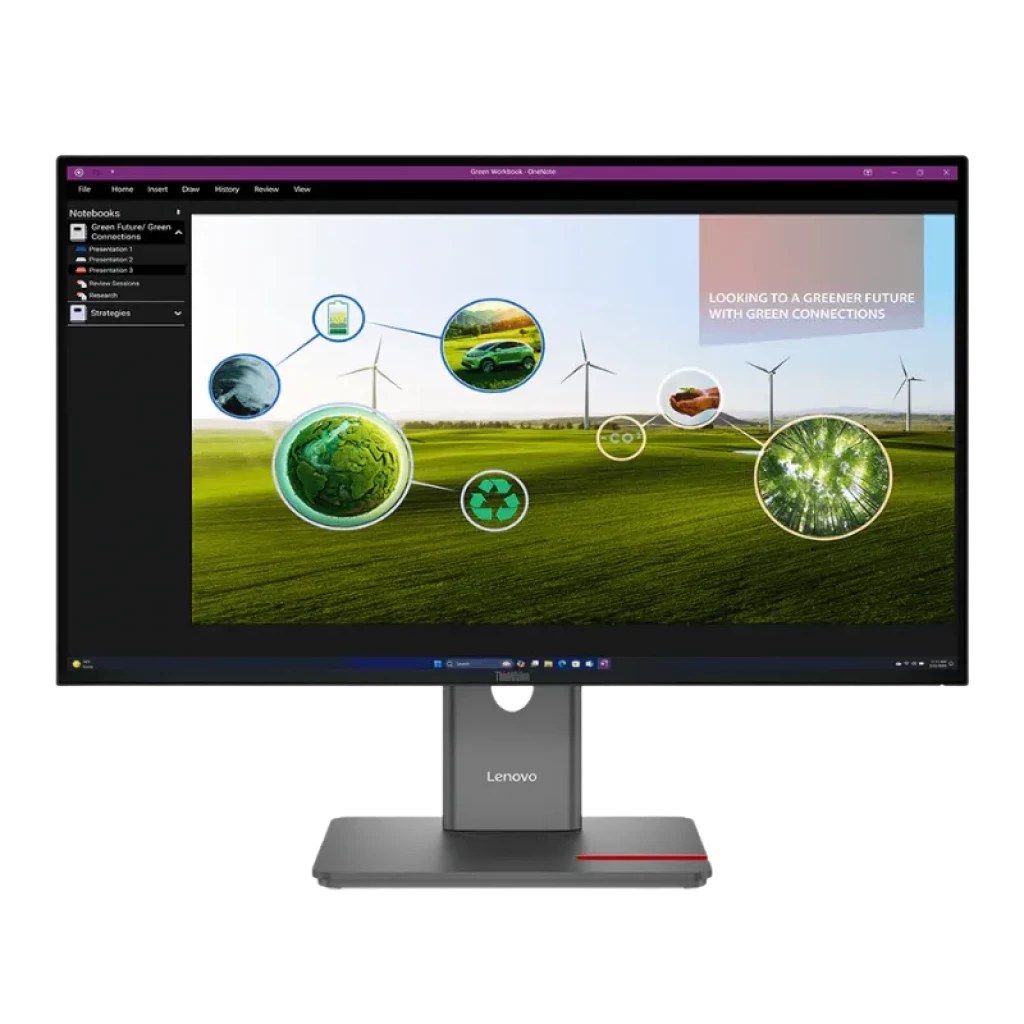 Monitor Lenovo ThinkVision P27Q-40 de 27 pulgadas QHD con marcos mínimos