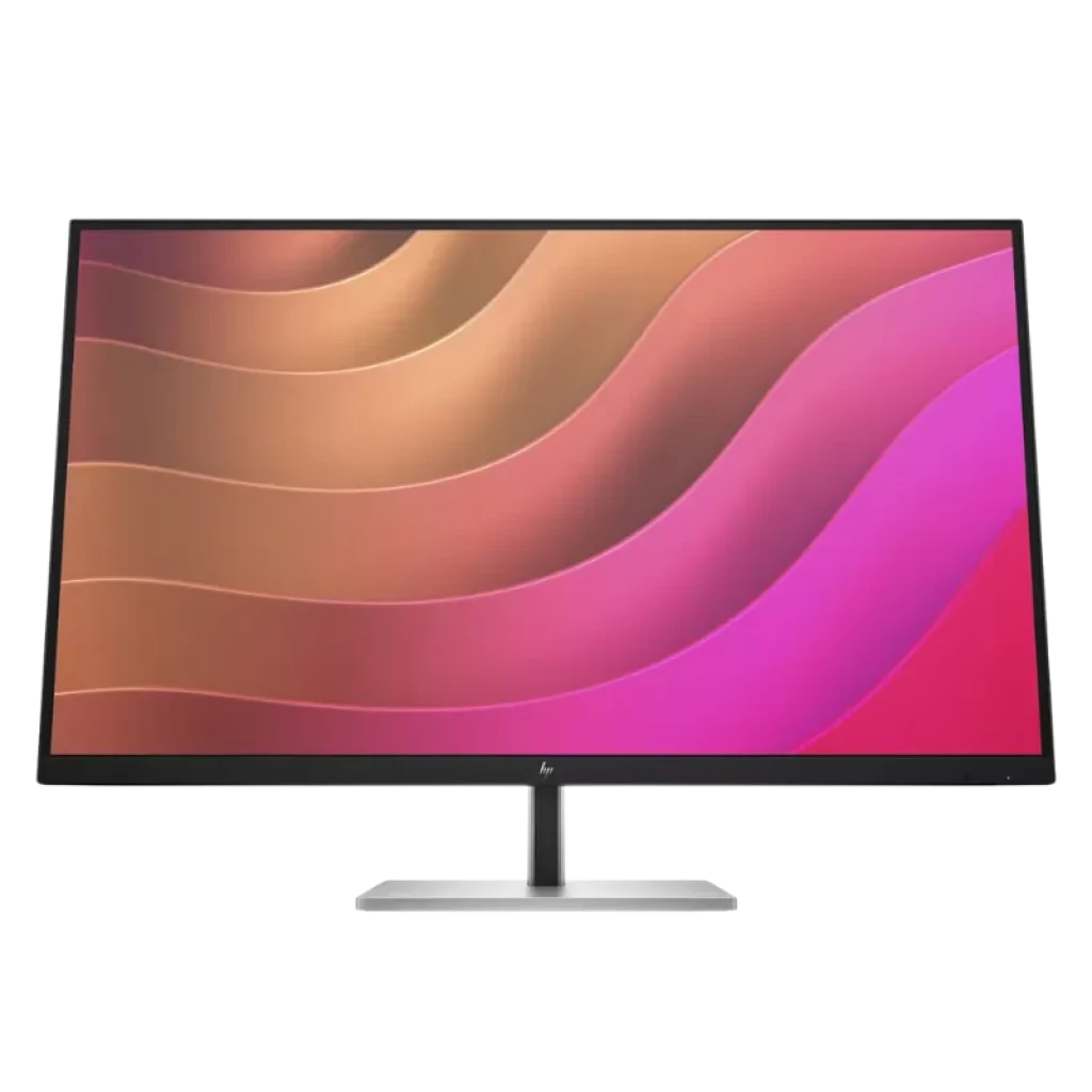 Vista frontal del HP E32k G5 4K con diseño de microborde en tres lados